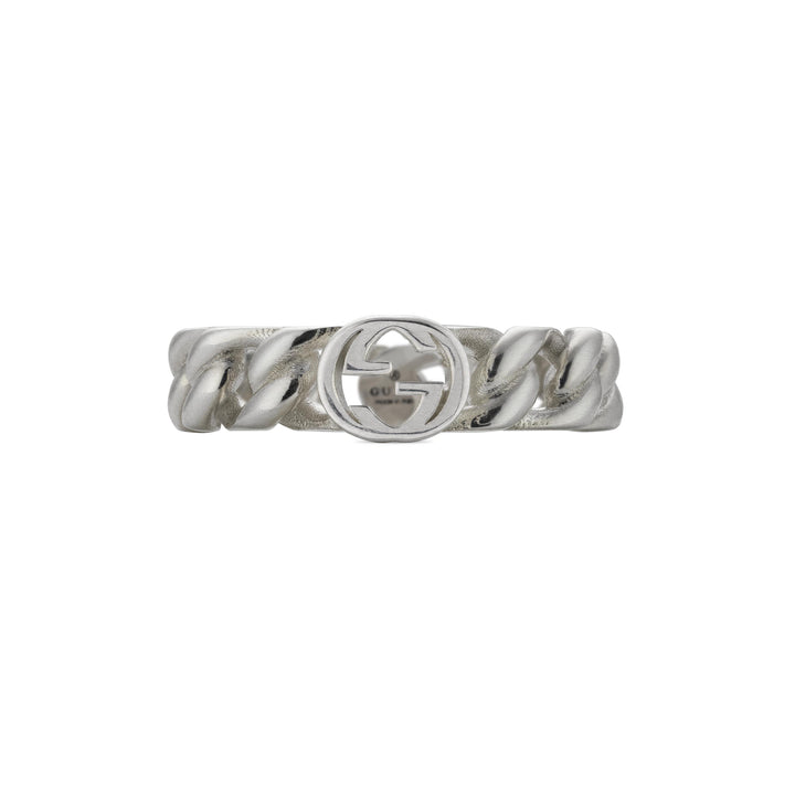 Bague Gucci Interlocking G en argent sterling 925 YBC843972001