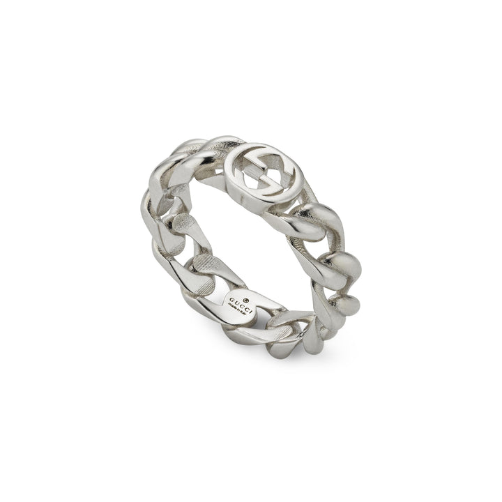 Bague Gucci Interlocking G en argent sterling 925 YBC843972001