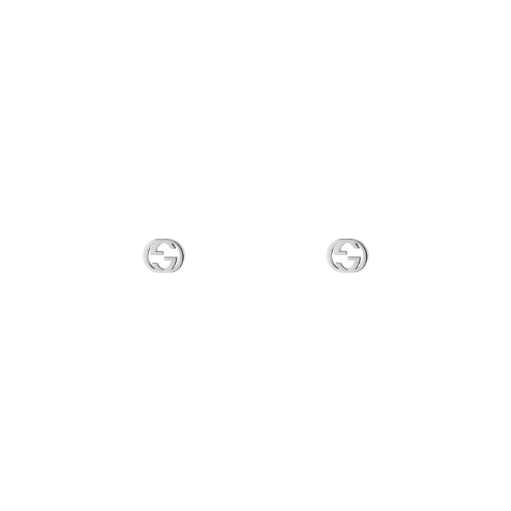 Boucles d’oreilles Gucci Interlocking G en or blanc 18K YBD662111002