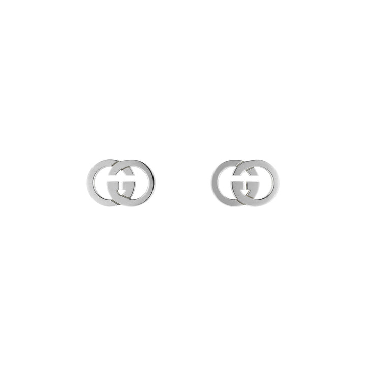 Boucles d'oreilles Gucci Interlocking G en argent sterling 925 YBD814957001