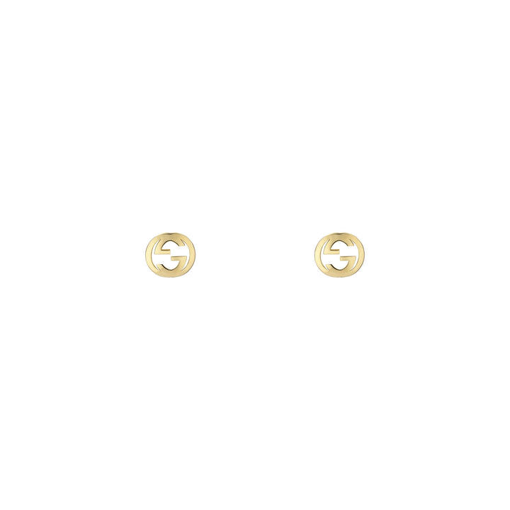 Gucci Interlocking earrings in 18k yellow gold YBD874224001