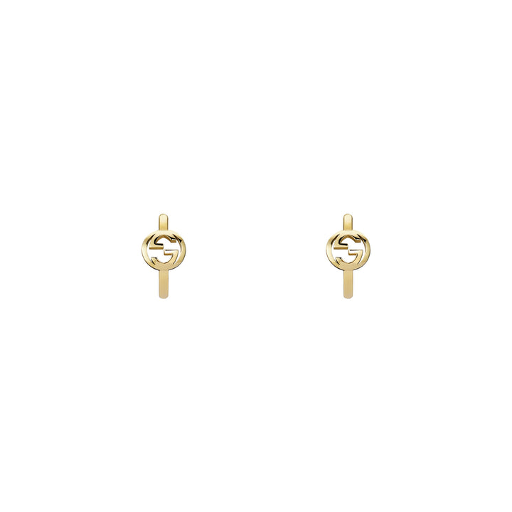 Gucci Interlocking earrings in 18k yellow gold YBDA000NA001