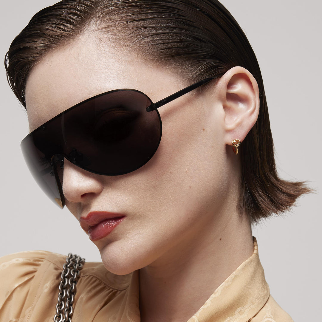 Gucci Interlocking earrings in 18k yellow gold YBDA000NA001
