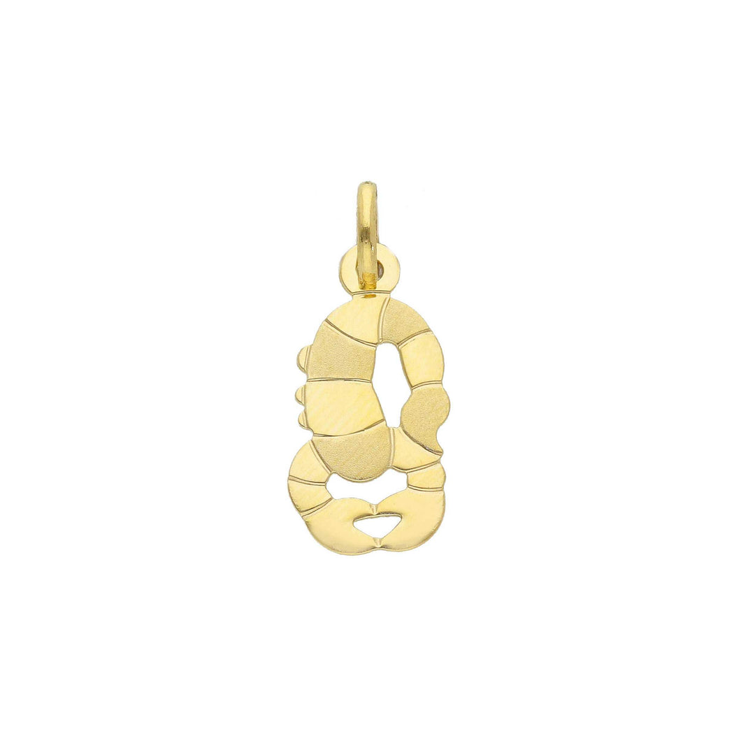 18K Yellow Gold Scorpio Zodiac Sign Pendant