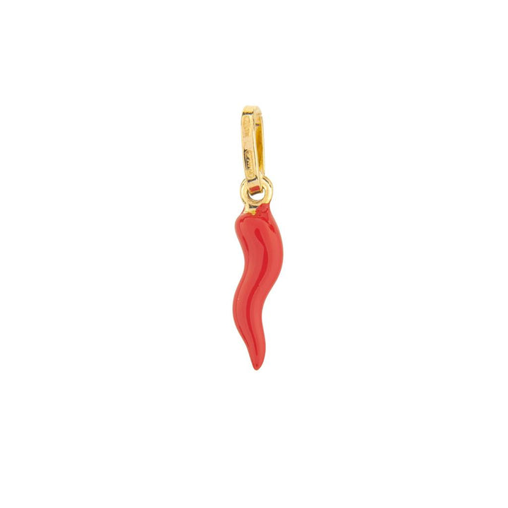 Pendentif Piment en or 18k corail petit