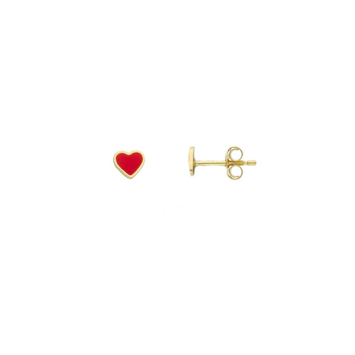 Baby earrings in 18K yellow gold Clou style 0.5 mm