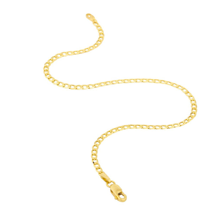 4mm Marina style 18K yellow gold bracelet