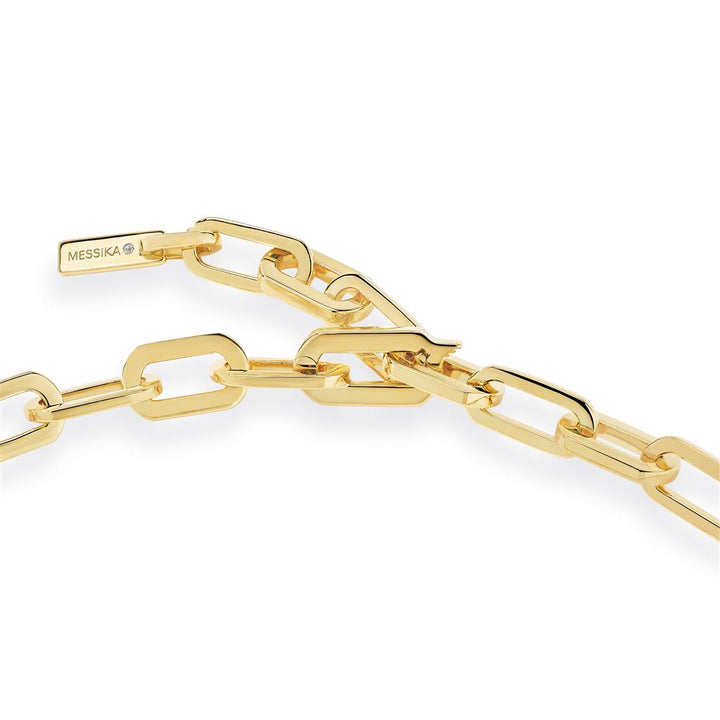 Messika Move Link Necklace in 18k Yellow Gold and Diamonds 12853-YG