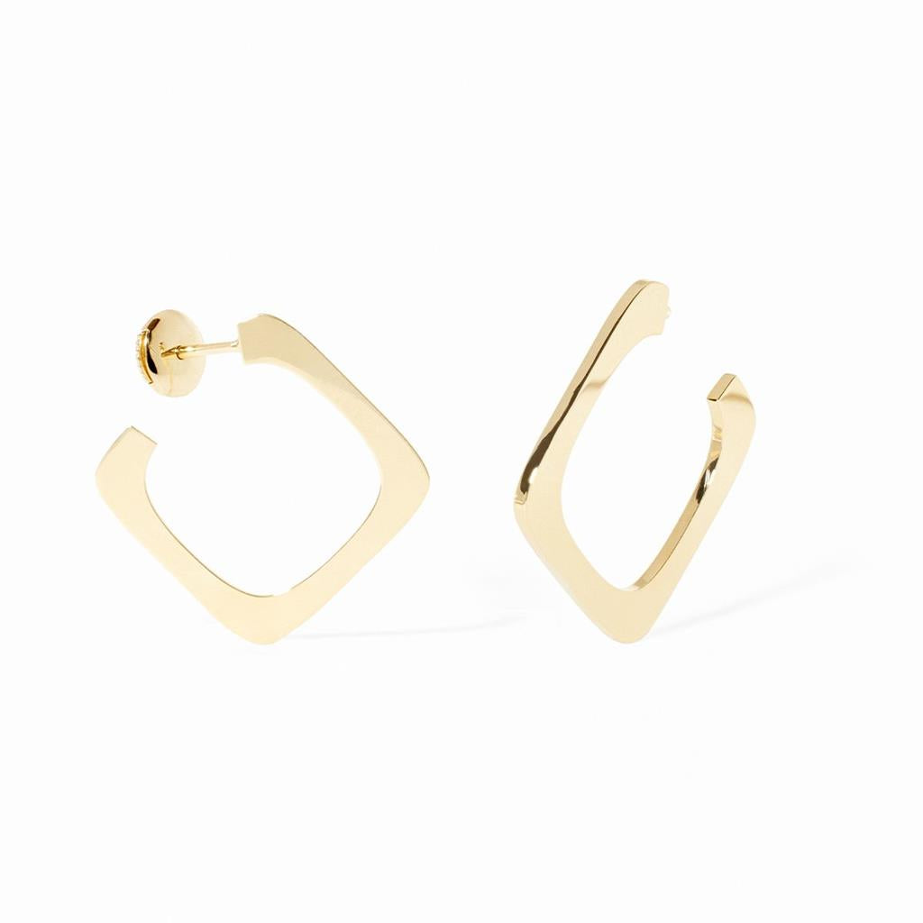 Boucles d'oreilles Créoles dinh van Impression petit modèle