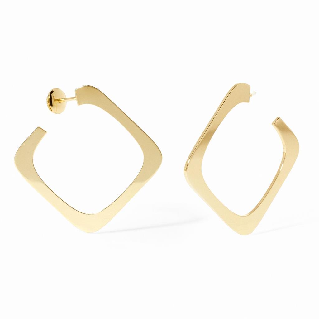 Boucles d'oreilles Créoles dinh van Impression grand modèle