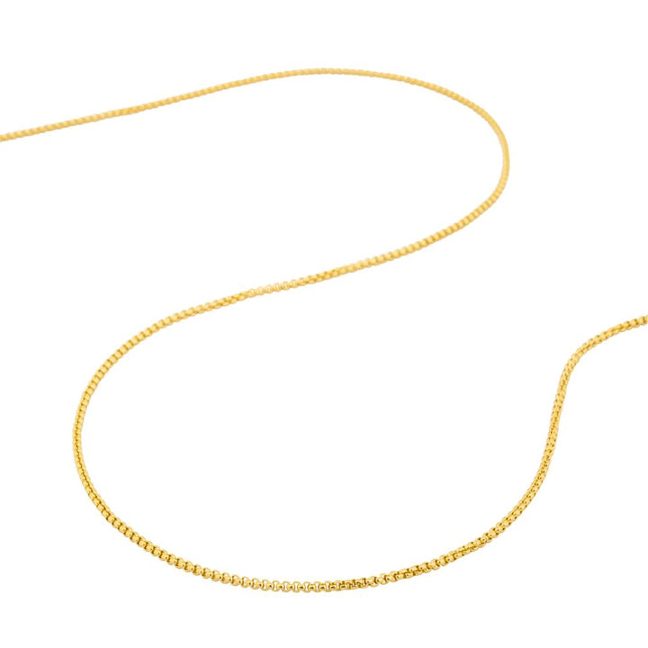 Chaîne en or jaune 18K style Carré 1.5mm