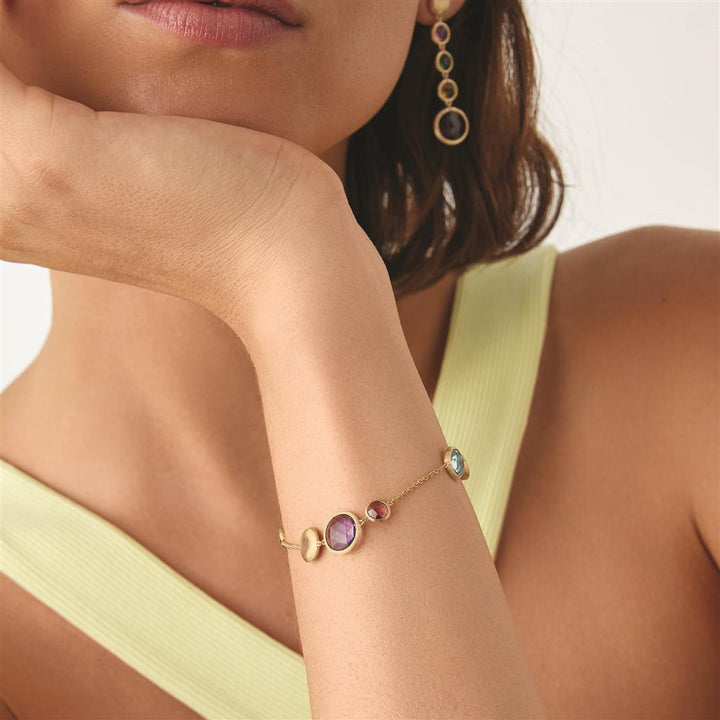 Bracelet Marco Bicego Japuir en or jaune 18k pierres multicolores BB1485_MIX01_Y_02
