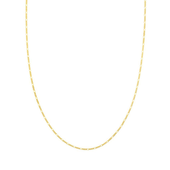 Chaîne en or jaune 18K style Figaro 1.8mm