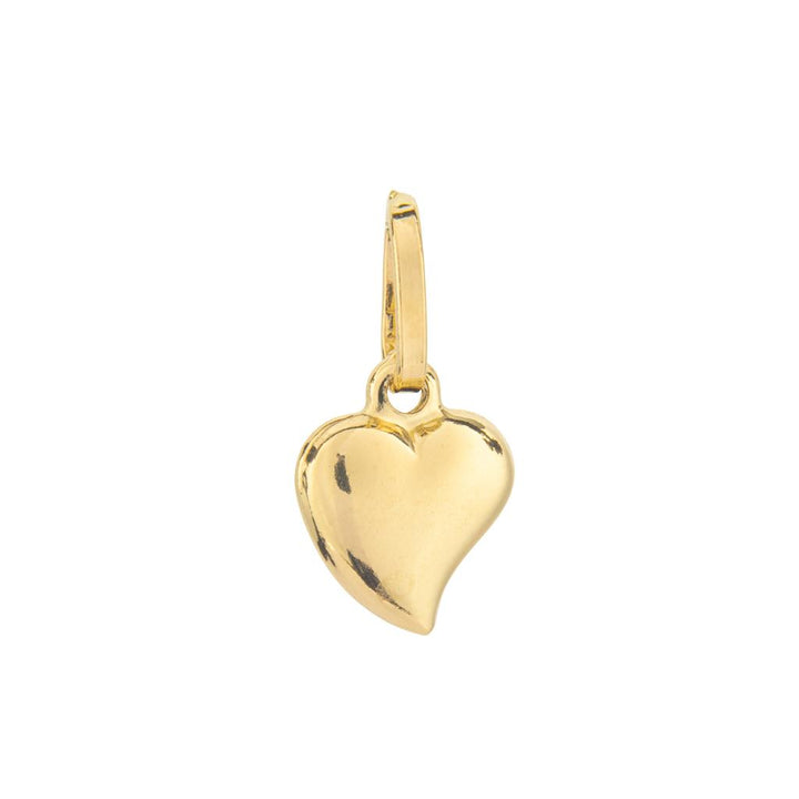 18K yellow gold heart pendant