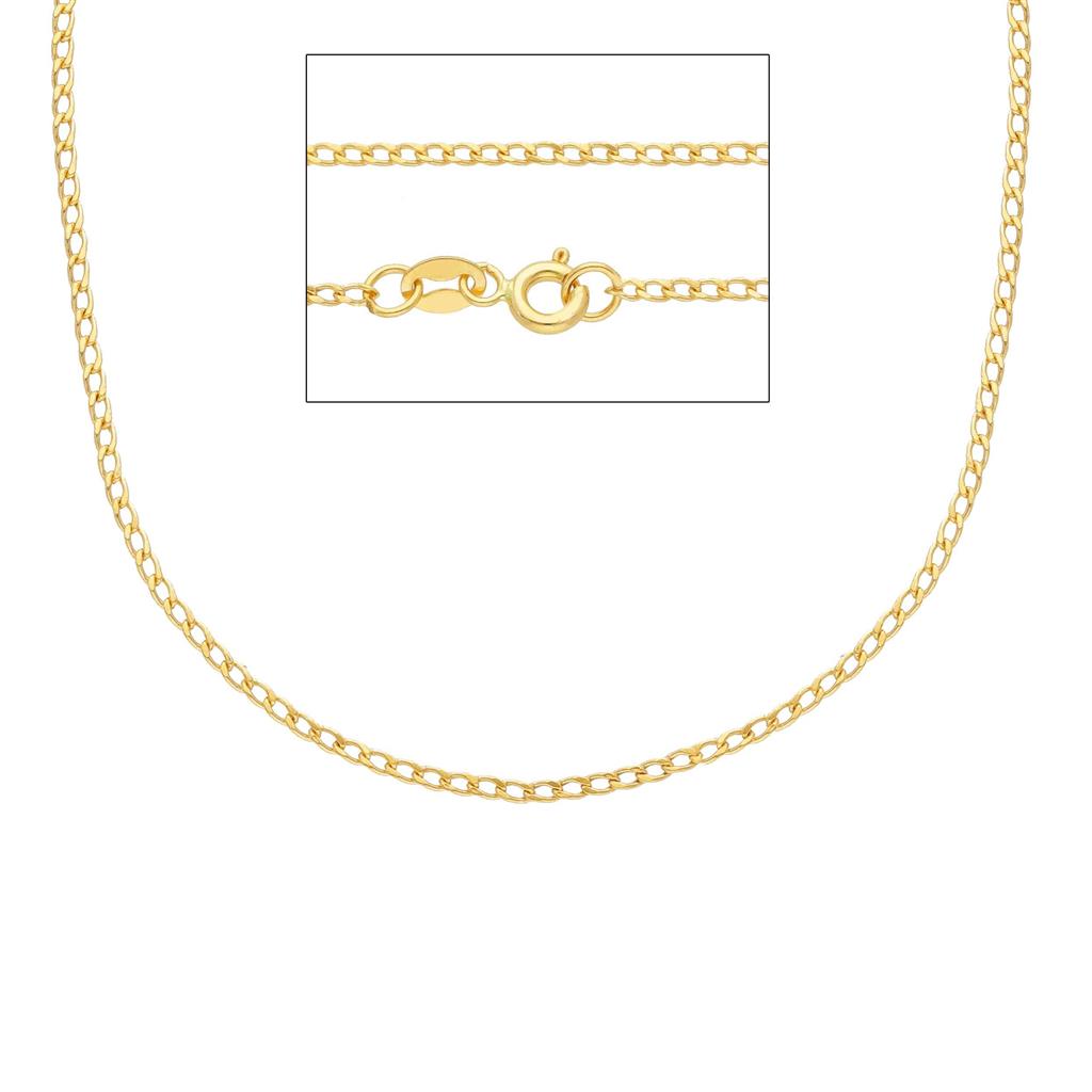 Chaîne en or jaune 18K style Gourmette 1,4 mm