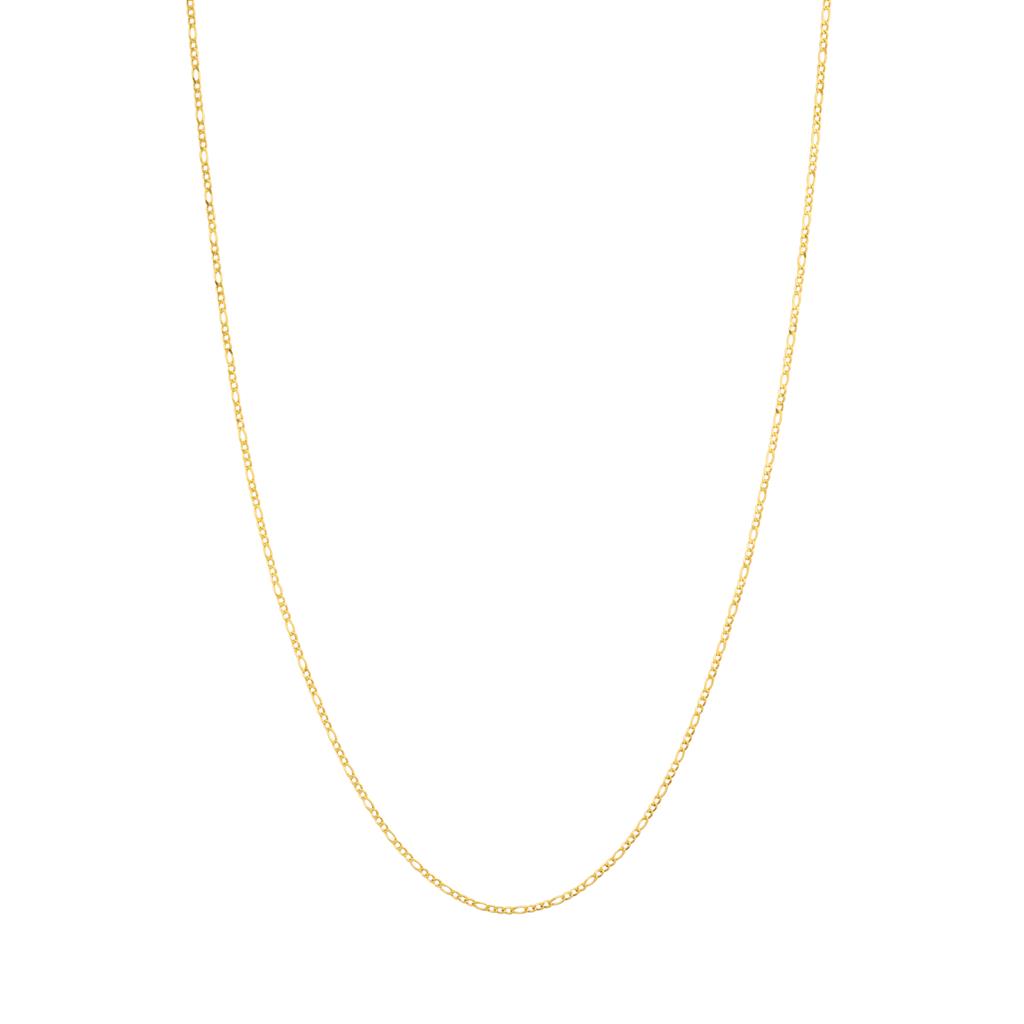 Chaîne en or jaune 18K style Figaro 1.5 mm