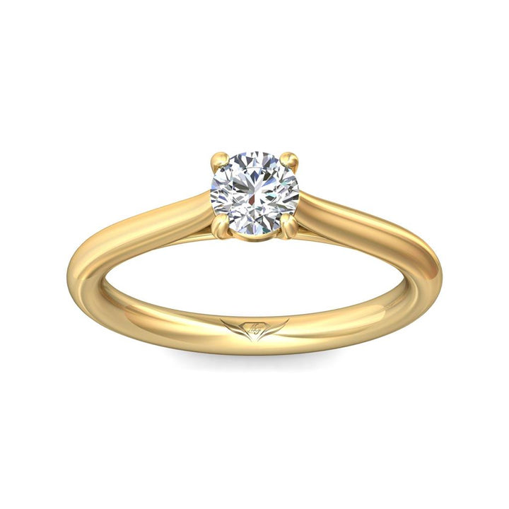 Bague de fiançailles à diamant Solitaire