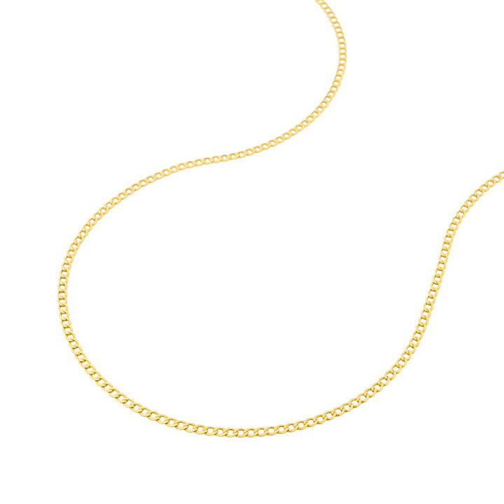 Chaîne en or jaune 18K style Gourmette 2 mm
