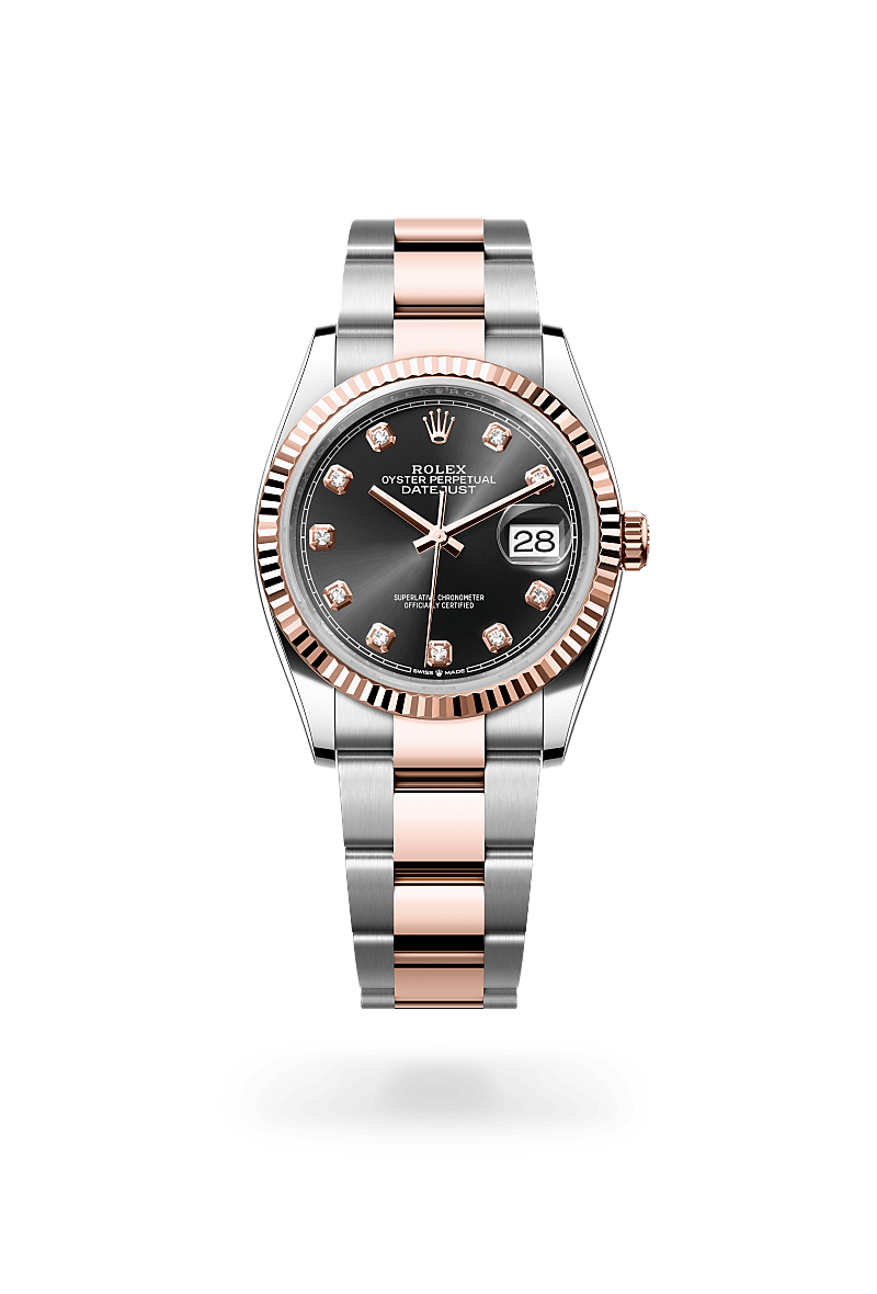 Rolex Datejust in Everose Rolesor - combination of Oystersteel and Everose gold, M126231-0020 - Bijouterie Italienne