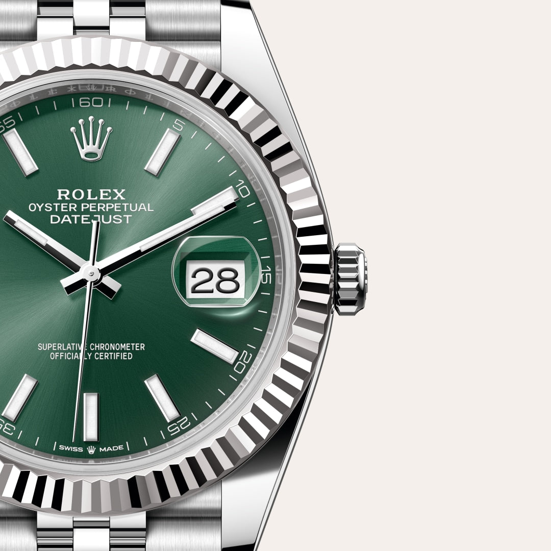 Rolex Datejust 41 Oyster, 41 mm, acier Oystersteel et or gris
