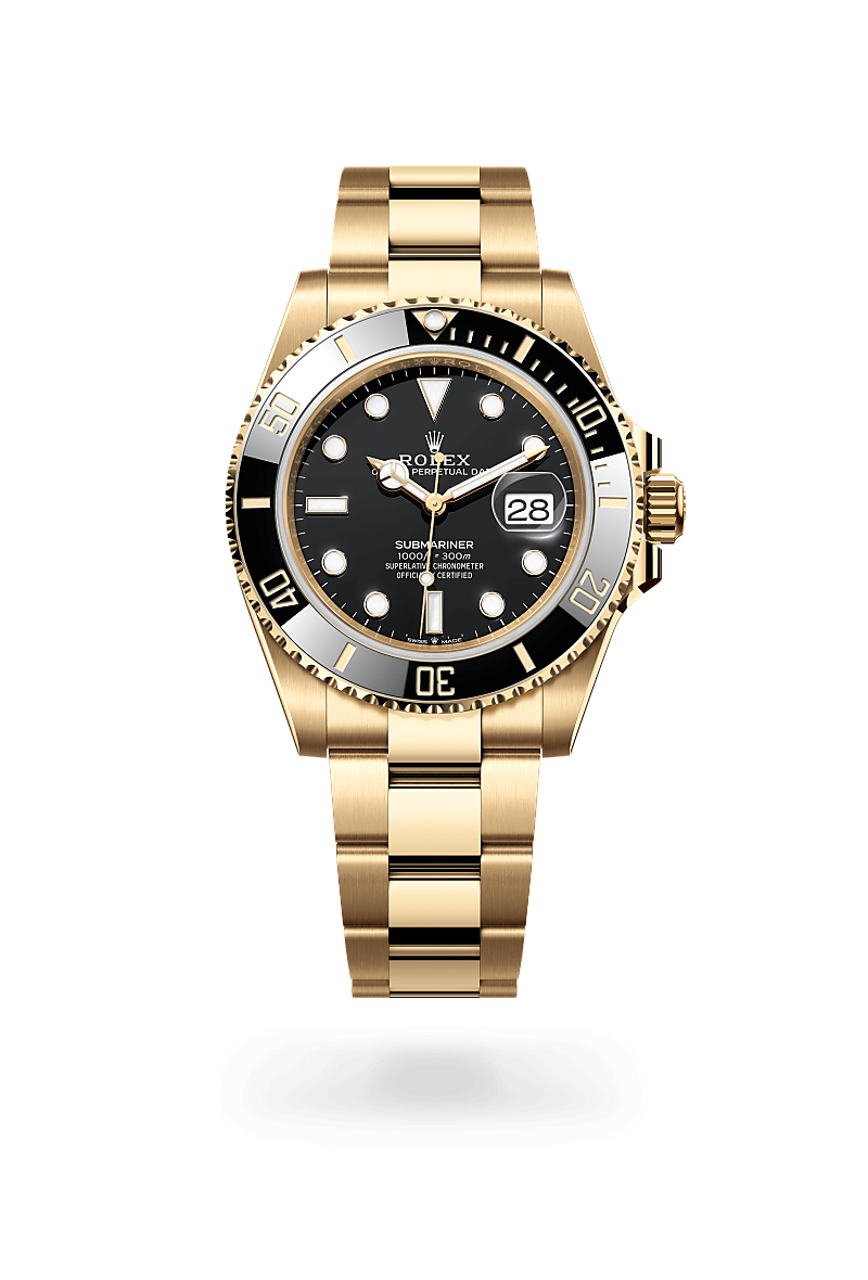 Rolex Submariner in 18 ct yellow gold, M126618LN-0002 - Bijouterie Italienne