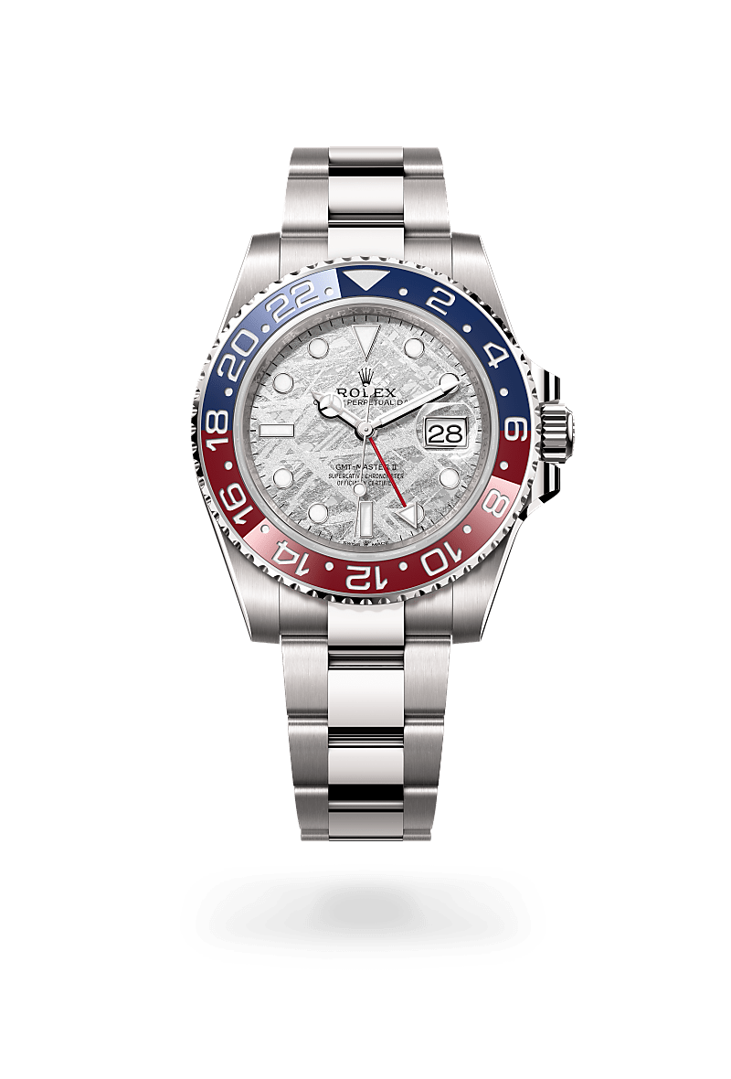 Rolex GMT-Master II in 18 ct white gold, M126719BLRO-0002 - Bijouterie Italienne