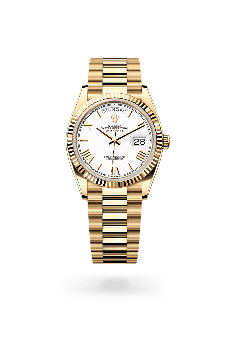 Rolex Day-Date in 18 ct yellow gold, M128238-0113 - Bijouterie Italienne