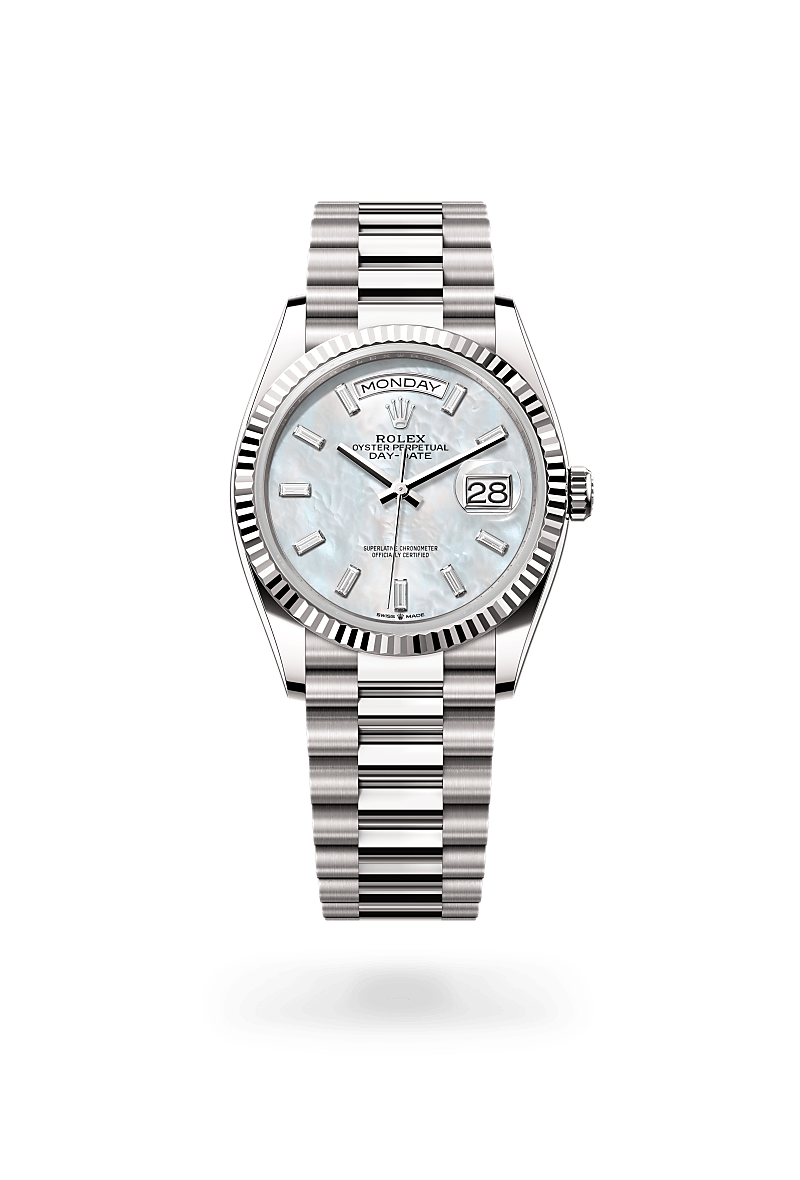 Rolex Day-Date in 18 ct white gold, M128239-0065 - Bijouterie Italienne