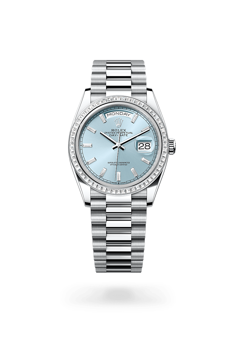 Rolex Day-Date in Platinum, M128396TBR-0003 - Bijouterie Italienne