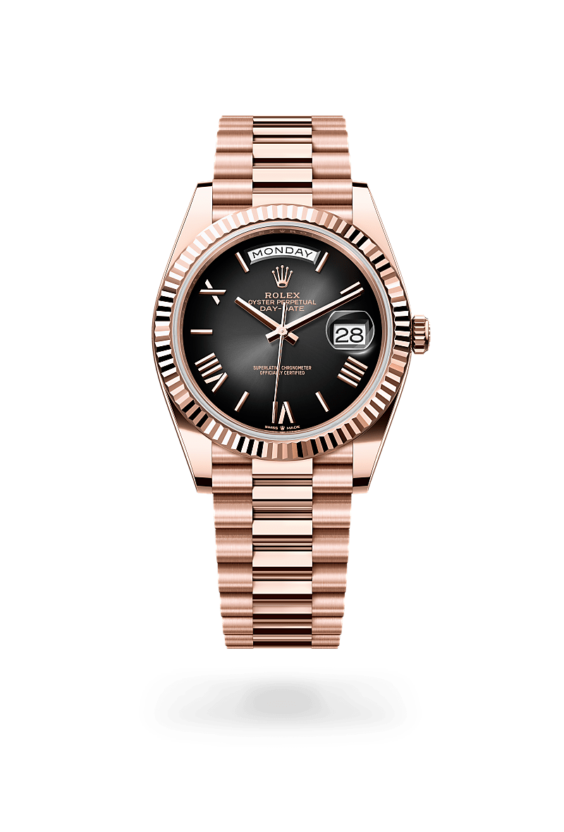 Rolex Day-Date in 18 ct Everose gold, M228235-0055 - Bijouterie Italienne