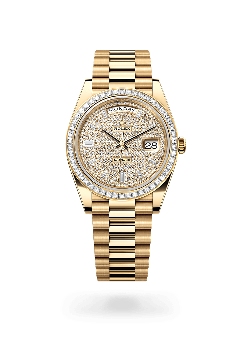 Rolex Day-Date in 18 ct yellow gold, M228398TBR-0036 - Bijouterie Italienne