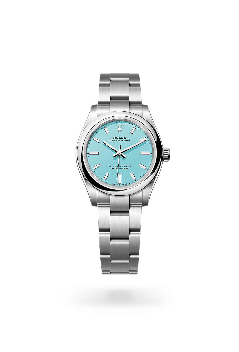 Rolex Oyster Perpetual in Oystersteel, M277200-0007 - Bijouterie Italienne