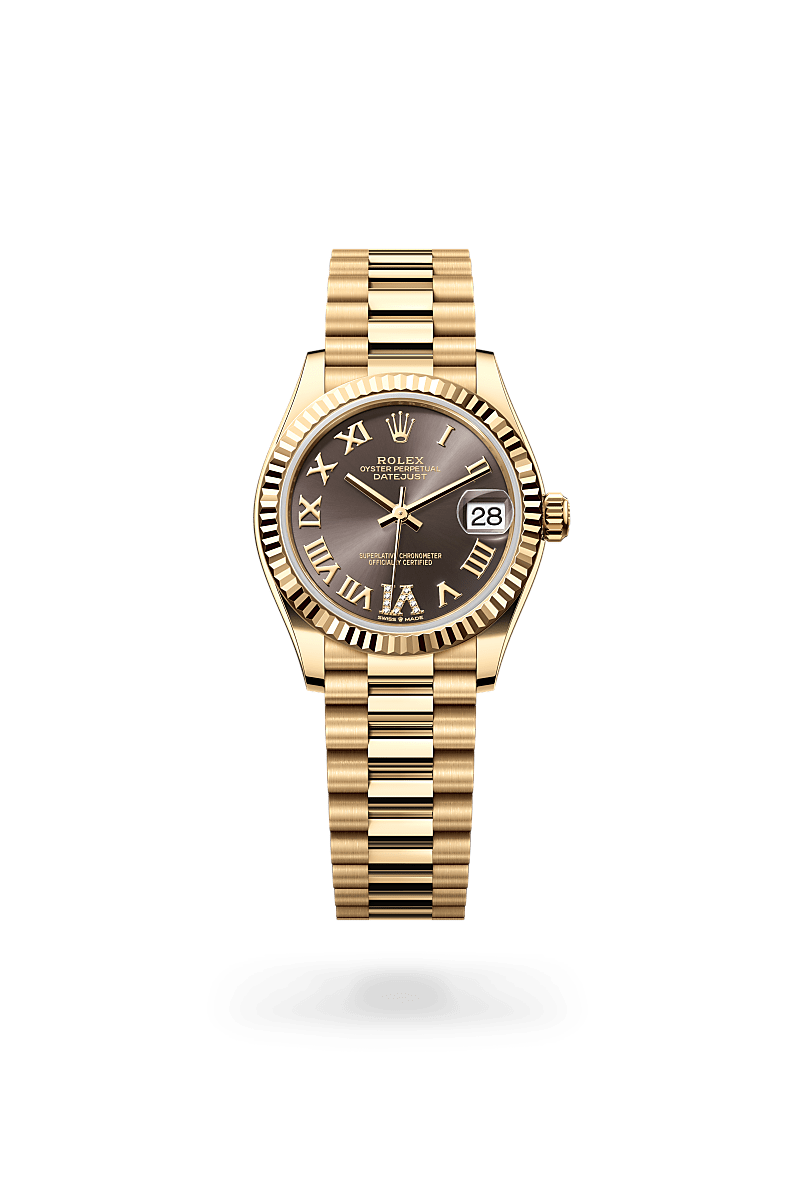 Rolex Datejust in 18 ct yellow gold, M278278-0032 - Bijouterie Italienne