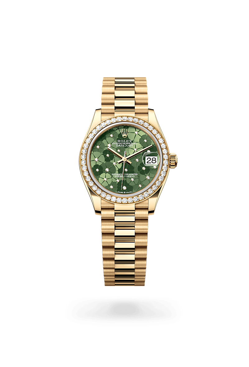 Rolex Datejust in 18 ct yellow gold, M278288RBR-0038 - Bijouterie Italienne