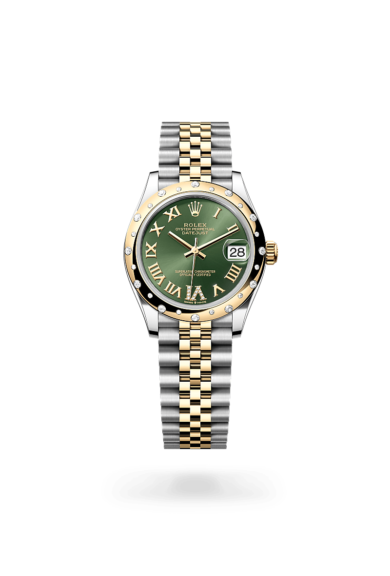 Rolex Datejust in Yellow Rolesor - combination of Oystersteel and yellow gold, M278343RBR-0016 - Bijouterie Italienne