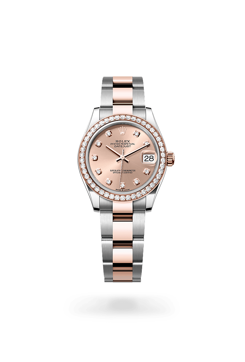 Rolex Datejust in Everose Rolesor - combination of Oystersteel and Everose gold, M278381RBR-0023 - Bijouterie Italienne