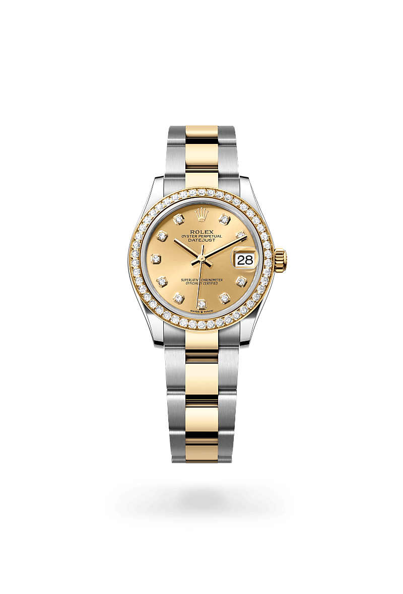 Rolex Datejust in Yellow Rolesor - combination of Oystersteel and yellow gold, M278383RBR-0025 - Bijouterie Italienne