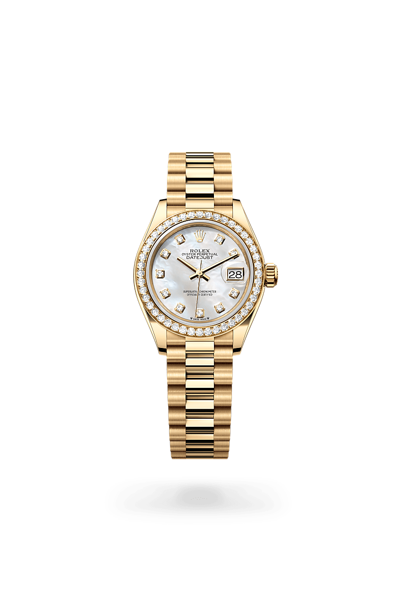 Rolex Lady-Datejust in 18 ct yellow gold, M279138RBR-0015 - Bijouterie Italienne