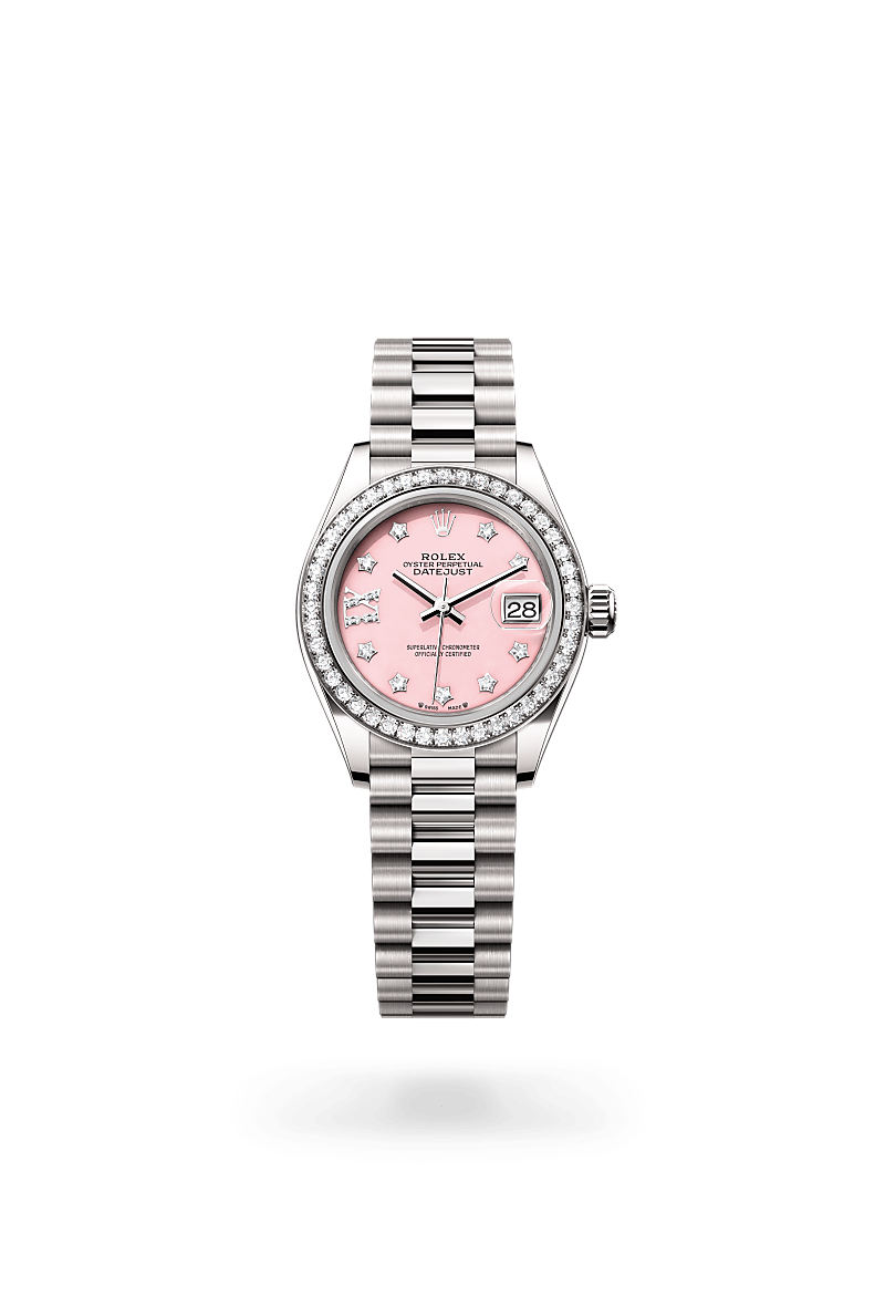 Rolex Lady-Datejust in 18 ct white gold, M279139RBR-0002 - Bijouterie Italienne