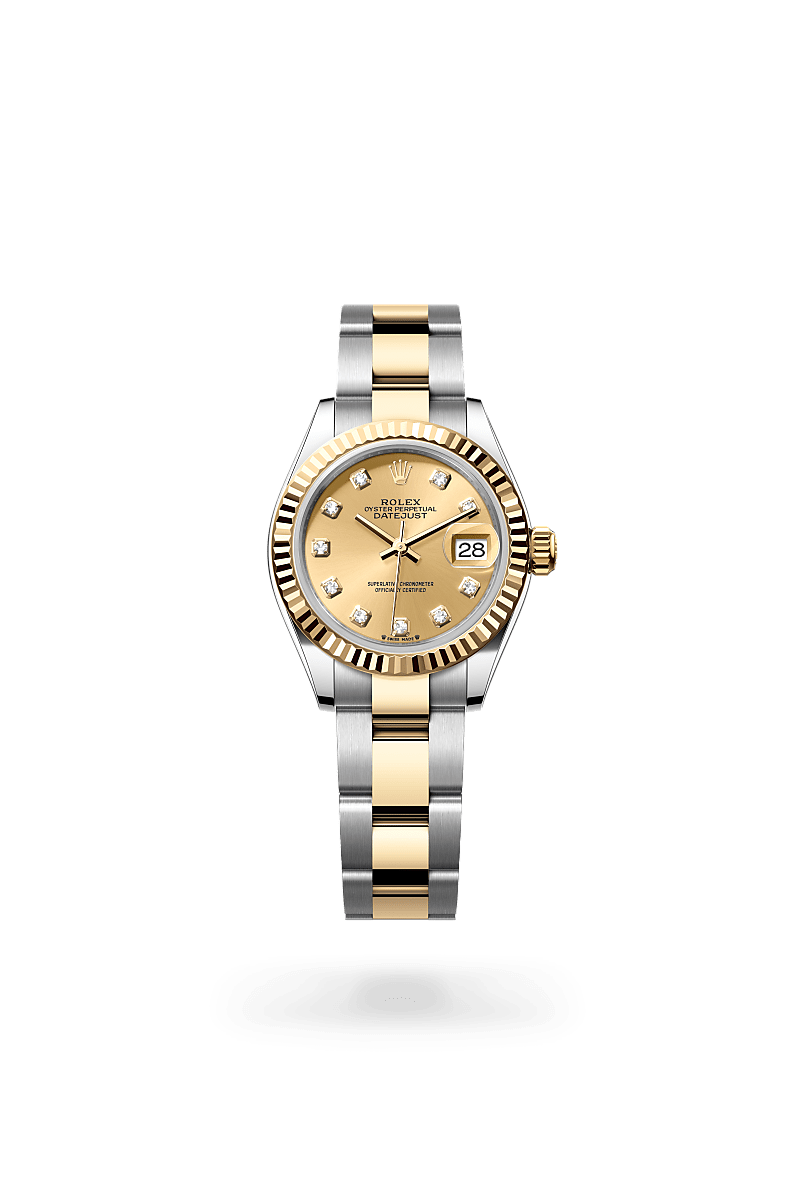 Rolex Lady-Datejust in Yellow Rolesor - combination of Oystersteel and yellow gold, M279173-0012 - Bijouterie Italienne