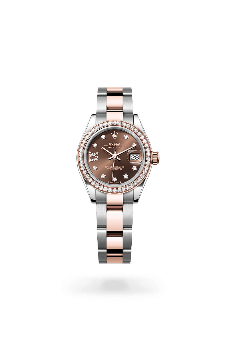 Rolex Lady-Datejust in Everose Rolesor - combination of Oystersteel and Everose gold, M279381RBR-0004 - Bijouterie Italienne