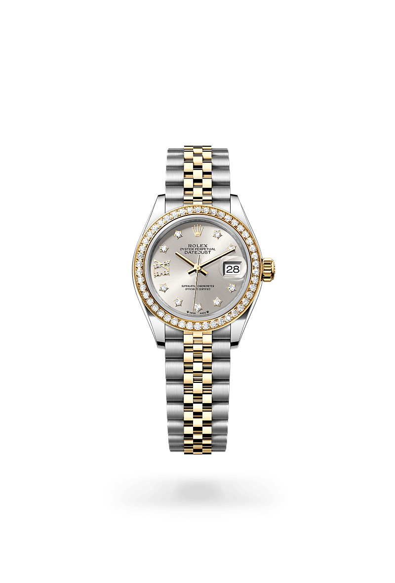 Rolex Lady-Datejust in Yellow Rolesor - combination of Oystersteel and yellow gold, M279383RBR-0003 - Bijouterie Italienne