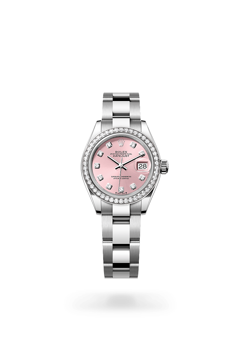 Rolex Lady-Datejust in White Rolesor - combination of Oystersteel and white gold, M279384RBR-0004 - Bijouterie Italienne