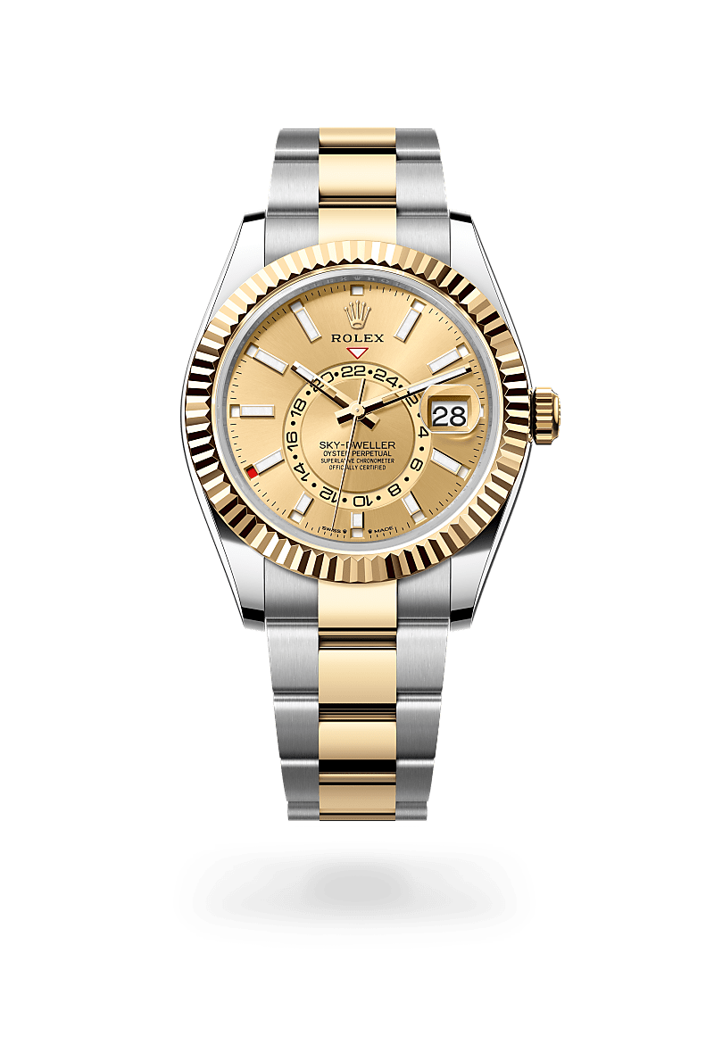 Rolex Sky-Dweller in Yellow Rolesor - combination of Oystersteel and yellow gold, M336933-0001 - Bijouterie Italienne