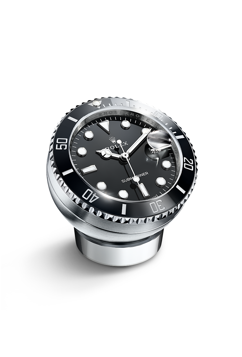 Rolex Submariner Date Table Clock  in Acier inoxydable, c909010ln-0001 at Bijouterie Italienne