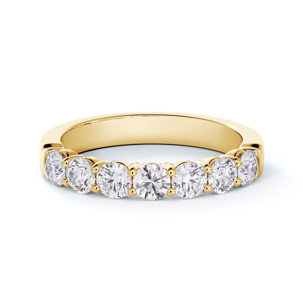 18k yellow gold diamond ring Forevermark Pavé