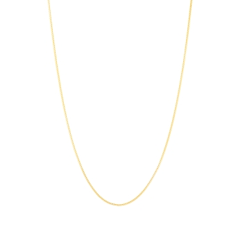 18K Yellow Gold Box Chain 0,7 mm -  Available in 40 to 60 cm
