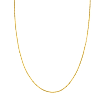 18K Yellow Gold Box Chain 1,5 mm - Available in 40 to 60 cm