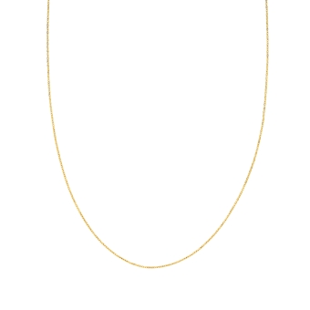 18K Yellow Gold Cable Chain 0,8 mm - Available in 40 to 50 cm