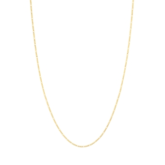 18K Yellow Gold Figaro Chain 1,5 mm - Available in 40 to 50 cm